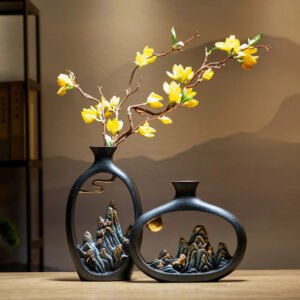 Japanese-Style Decorative Wealth Vase