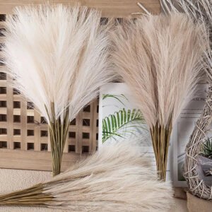 Artificial Pampas Grass Stems for Home Decor