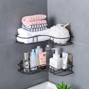 Wall-Mounted Shower Shelf & Cosmetic Organizer
