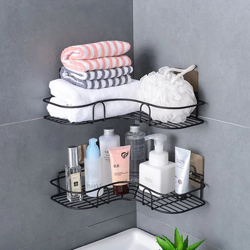 Wall-Mounted Metal Shower Shelf