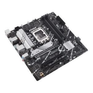 ASUS Prime B760M-A D4-CSM Intel B760 (LGA 1700) mATX Commercial CSM Motherboard, PCIe 4.0, DDR4, 2X M.2, 2.5Gb LAN, DP, 2X HDMI, SATA 6 Gbps, USB Type-C, Aura Sync, ASUS Control Center Express