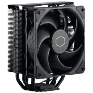 Cooler Master Hyper 212 Black CPU Air Cooler - Aluminium Finish, 4 Compact Continuous Direct Contact Heat Pipes, SickleFlow 120 Edge Fan, LGA1700 & AM5 Brackets - Black