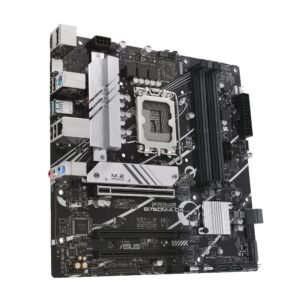 ASUS Prime B760M-A D4-CSM Intel B760 (LGA 1700) mATX Commercial CSM Motherboard, PCIe 4.0, DDR4, 2X M.2, 2.5Gb LAN, DP, 2X HDMI, SATA 6 Gbps, USB Type-C, Aura Sync, ASUS Control Center Express