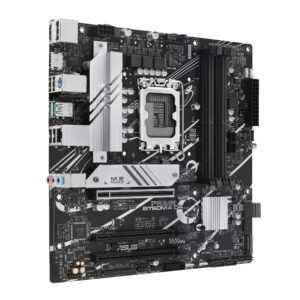 ASUS Prime B760M-A D4-CSM Intel B760 (LGA 1700) mATX Commercial CSM Motherboard, PCIe 4.0, DDR4, 2X M.2, 2.5Gb LAN, DP, 2X HDMI, SATA 6 Gbps, USB Type-C, Aura Sync, ASUS Control Center Express