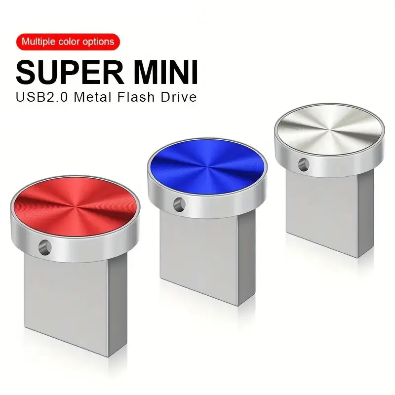 Super Mini USB flash drive 4GB 8GB 32GB 64GB 128GB Metal Pendrive flash memory Stick 256gb Waterproof usb stick best gifts