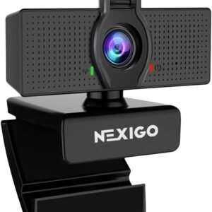NexiGo N60 1080P Webcam with Microphone, Software Control & Privacy Cover, USB HD Computer Web Camera, Plug and Play, for Zoom/Skype/Teams, Conferencing and Video Calling