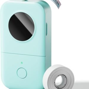 Phomemo Label Maker Machine with Tape, D30 Portable Mini Label Printer, Small Bluetooth Label Makers Handheld Thermal Sticker, Multiple Templates Fonts Icon Custom Name Label for Home Kids, School