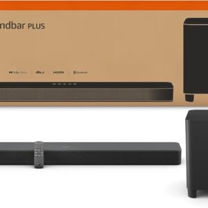 Amazon Fire TV Soundbar Plus with subwoofer (newest model), 3.1 channel, Dolby Atmos, DTS:X, clear dialogue
