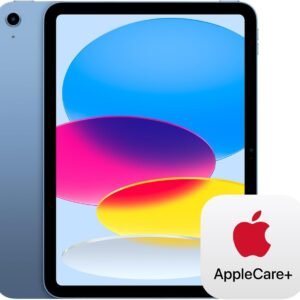 Apple iPad (10th Generation): with A14 Bionic chip, 10.9-inch Liquid Retina Display, 64GB, Wi-Fi 6, 12MP front/12MP Back Camera, Touch ID, All-Day Battery Life – Blue