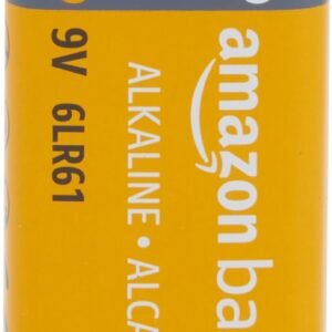 Amazon Basics 24-Pack 9V Alkaline Batteries for Smoke Detector, Electronics & Audio, 5-Year Shelf Life