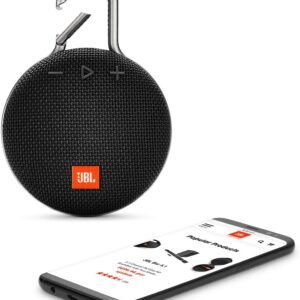 JBL Clip 3, Black - Waterproof, Durable & Portable Bluetooth Speaker - Up to 10 Hours of Play - Includes Noise-Cancelling Speakerphone & Wireless Streaming