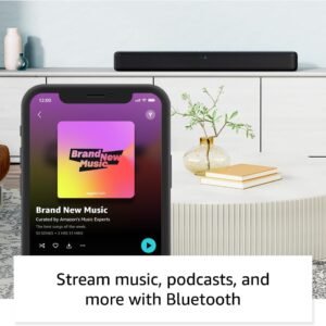 Amazon Fire TV Soundbar, 2.0 speaker with DTS Virtual:X and Dolby Audio, Bluetooth connectivity