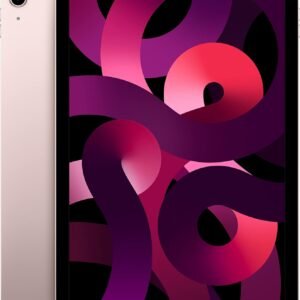 Apple iPad Air (5th Generation): with M1 chip, 10.9-inch Liquid Retina Display, 64GB, Wi-Fi 6, 12MP front/12MP Back Camera, Touch ID, All-Day Battery Life – Pink