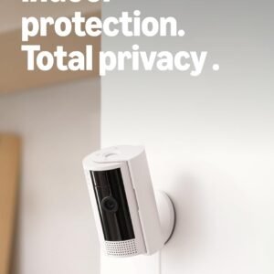 Ring Indoor Cam, Home or business security in 1080p HD video, White