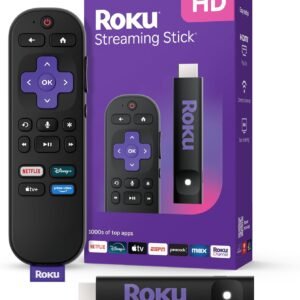 Roku Streaming Stick HD 2025 — HD Streaming Device for TV with Roku Voice Remote, Free & Live TV