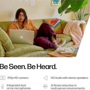 HP Home and Student Essential Laptop with Microsoft 365-1.1TB Storage - 8GB RAM - Intel Inside | Anti-Glare Display, 64GB SSD and 1TB Cloud Storage, Fast Charge and 12hrs Battery, no Mouse