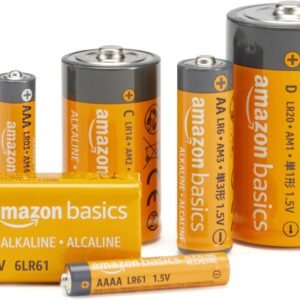 Amazon Basics 24-Pack 9V Alkaline Batteries for Smoke Detector, Electronics & Audio, 5-Year Shelf Life