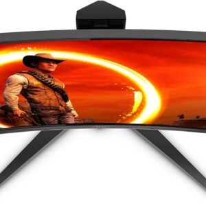 AOC C24G1 24" Curved Frameless Gaming Monitor, FHD 1080p, 1500R VA panel, 1ms 144Hz, FreeSync, Height adjustable, VESA, 3-Year Zero Dead Pixels Black