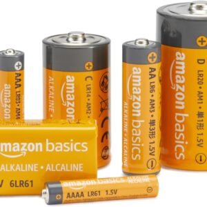 Amazon Basics 12-Pack 9V Long-Lasting Alkaline Batteries, 5-Year Shelf Life - For Smoke Detector, Electronics & Audio