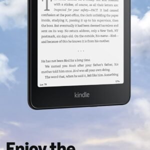 Amazon Kindle Paperwhite Signature Edition 32GB (newest model) – 20% faster with auto-adjusting front light, wireless charging, and weeks of battery life – Metallic Black