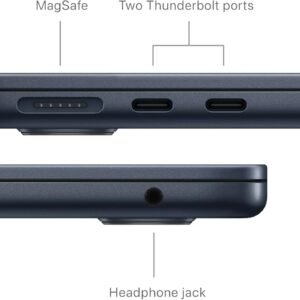 Apple 2024 MacBook Air 13-inch Laptop with M3 chip: Built for Apple Intelligence, 13.6-inch Liquid Retina Display, 8GB Unified Memory, 256GB SSD Storage, Backlit Keyboard, Touch ID; Midnight