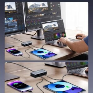 1000W USB C Charger Block,10-Port USB C Charging Station GaN IV Travel Essentials Multiple Port Charging Station,140W Laptop Fast Charger Adapter for MacBook Pro/Air,DELL,iPad,iPhone,Samsung Galaxy