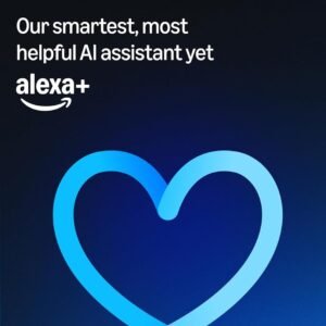 Amazon Echo Spot (newest model), Great for nightstands, offices and kitchens, Smart alarm clock, Designed for Alexa+, Glacier White