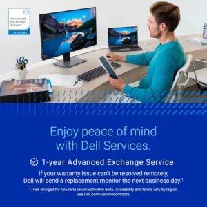 Dell S2721QS Monitor 27 Inch, 4K UHD (3840 x 2160) IPS Display, Ultra-Thin Bezel, AMD FreeSync, HDMI, DisplayPort, VESA Certified - Silver